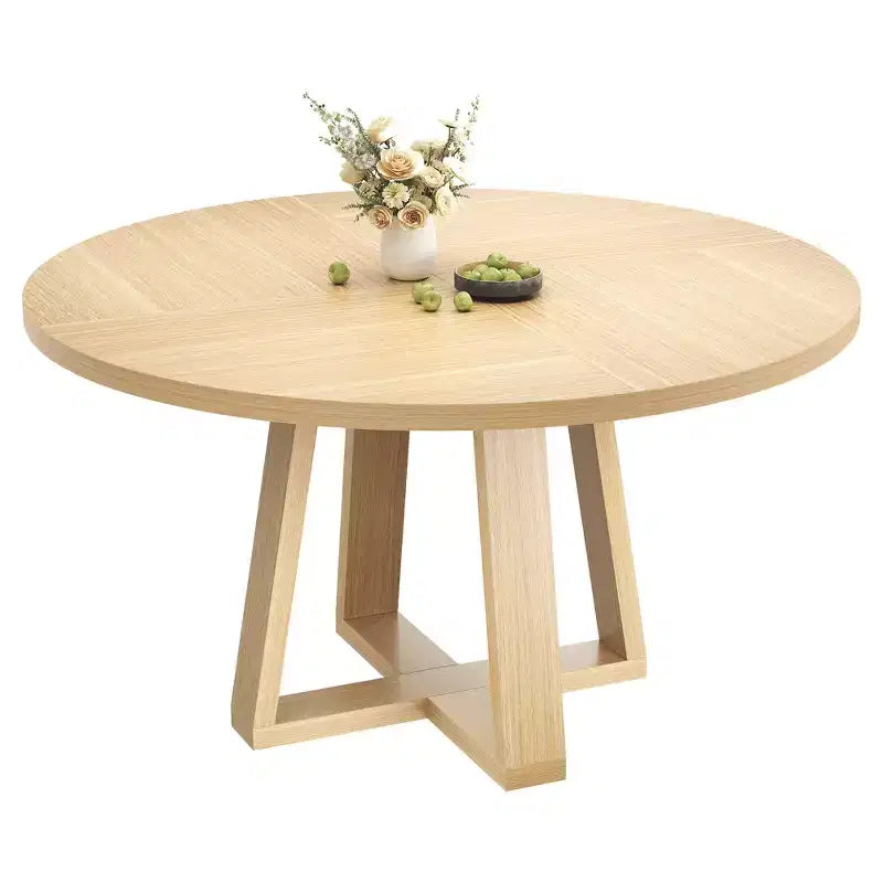 Table à manger ronde pour 4 personnes, table de salle à manger de 120 cm, tables de cuisine circulaires pour salle à manger, cuisine, salon (table uniquement)