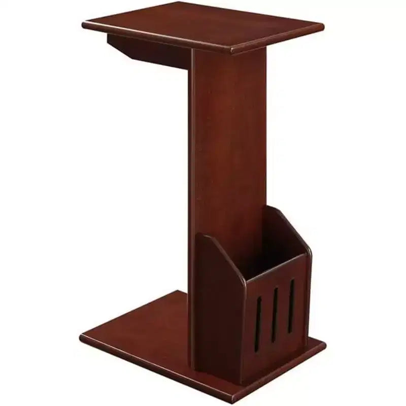 Table d'appoint ronde à fuseau avec finition noir brillant, parfaite pour les clés, les boissons, les petits accessoires et facile à monter.