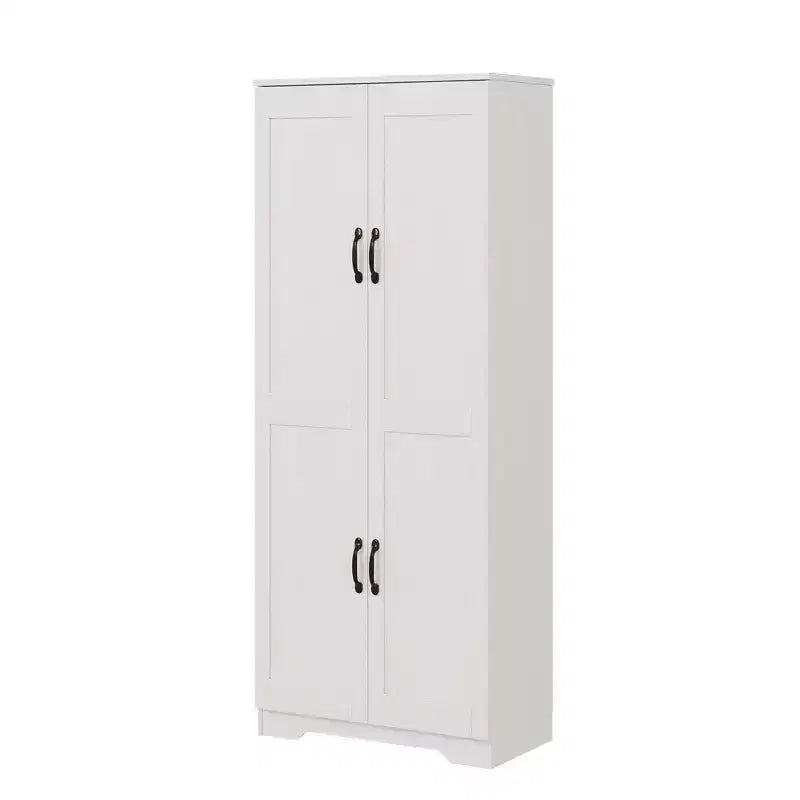 Armoire de rangement de style ferme, Meubles de rangement de cuisine, Grande armoire haute sur pied, Organisateurs de garde-manger, Pour salon, chambre à coucher, salle de bain