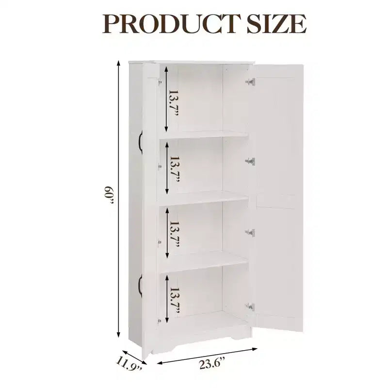 Armoire de rangement de style ferme, Meubles de rangement de cuisine, Grande armoire haute sur pied, Organisateurs de garde-manger, Pour salon, chambre à coucher, salle de bain