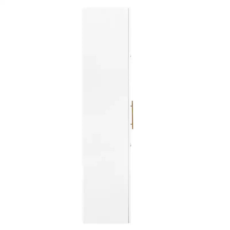 Meuble de garde-manger en bois blanc de 109,98 cm avec système coulissant