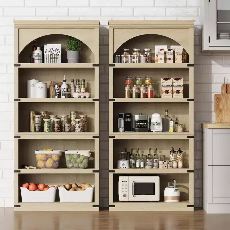 Grande étagère arche de 173 cm, 6 niveaux, bibliothèque et rayonnages, étagères de rangement autoportantes, décoration de maison pour chambre à coucher, salon, bureau