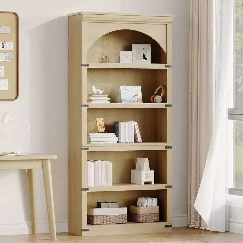 Grande étagère arche de 173 cm, 6 niveaux, bibliothèque et rayonnages, étagères de rangement autoportantes, décoration de maison pour chambre à coucher, salon, bureau